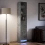 Display cabinet with LED lights, engineered wood in gray concrete, 36x32.5x200 cm by , Sideboards - Ref: Foro24-852127, Price...