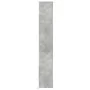 Display cabinet with LED lights, engineered wood in gray concrete, 36x32.5x200 cm by , Sideboards - Ref: Foro24-852127, Price...