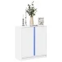 Sideboard mit LED-Lichtern aus weißem Ingenieurholz 77x34x85 cm. von , Sideboards - Ref: Foro24-852131, Preis: 74,39 €, Rabat...