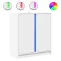Sideboard with LED lights, engineered wood, white, 77x34x85 cm by , Sideboards - Ref: Foro24-852131, Price: 74,39 €, Discount: %