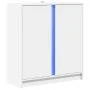 Sideboard mit LED-Lichtern aus weißem Ingenieurholz 77x34x85 cm. von , Sideboards - Ref: Foro24-852131, Preis: 74,39 €, Rabat...