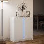 Sideboard mit LED-Lichtern aus weißem Ingenieurholz 77x34x85 cm. von , Sideboards - Ref: Foro24-852131, Preis: 75,33 €, Rabat...