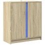 Sideboard mit LED-Beleuchtung aus Eichenholz in Sonoma-Optik 77x34x85 cm. von , Sideboards - Ref: Foro24-852133, Preis: 77,54...