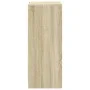 Sideboard with LED lights, engineered wood in Sonoma oak, 77x34x85 cm. by , Sideboards - Ref: Foro24-852133, Price: 76,51 €, ...