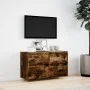 Wand-TV-Möbel mit LED-Lichtern in geräucherter Eiche 80x31x45 cm von , TV-Möbel - Ref: Foro24-852289, Preis: 66,88 €, Rabatt: %