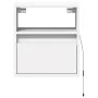 Wall-mounted TV stand with LED lights white 41x31x45 cm by , TV Furniture - Ref: Foro24-852313, Price: 51,29 €, Discount: %