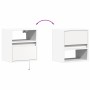 Mueble de TV de pared con luces LED blanco 41x31x45 cm de , Muebles TV - Ref: Foro24-852313, Precio: 53,87 €, Descuento: %