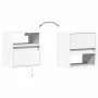 Wall-mounted TV stand with LED lights white 41x31x45 cm by , TV Furniture - Ref: Foro24-852313, Price: 51,29 €, Discount: %