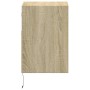 Wand-TV-Möbel mit LED-Lichtern, 2 Stück, Sonoma-Eiche, 41x31x45 cm. von , TV-Möbel - Ref: Foro24-852318, Preis: 82,29 €, Raba...