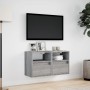 Wand-TV-Möbel mit LED-Lichtern, 2 Stück, in Sonoma-Grau, 41x31x45 cm. von , TV-Möbel - Ref: Foro24-852324, Preis: 91,54 €, Ra...