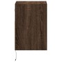 Wand-TV-Möbel mit LED-Lichtern, 2 Stück, braune Eiche, 41x31x45 cm. von , TV-Möbel - Ref: Foro24-852326, Preis: 87,11 €, Raba...