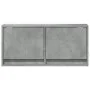 Mueble de TV de pared con luces LED gris hormigón 80x31x35 cm de , Muebles TV - Ref: Foro24-852358, Precio: 55,47 €, Descuent...