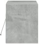 Mueble de TV de pared con luces LED gris hormigón 80x31x35 cm de , Muebles TV - Ref: Foro24-852358, Precio: 56,12 €