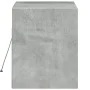 Mueble de TV de pared con luces LED gris hormigón 80x31x35 cm de , Muebles TV - Ref: Foro24-852358, Precio: 55,47 €, Descuent...