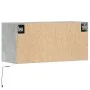 Mueble de TV de pared con luces LED gris hormigón 80x31x35 cm de , Muebles TV - Ref: Foro24-852358, Precio: 55,47 €, Descuent...