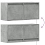 Wand-TV-Möbel mit LED-Lichtern in Betongrau 80x31x35 cm von , TV-Möbel - Ref: Foro24-852358, Preis: 56,18 €, Rabatt: %