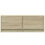 Mueble de TV de pared con luces LED roble Sonoma 100x31x35 cm de , Muebles TV - Ref: Foro24-852364, Precio: 62,90 €, Descuent...