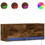 Wand-TV-Möbel mit LED-Lichtern in geräucherter Eiche 100x31x35 cm. von , TV-Möbel - Ref: Foro24-852366, Preis: 66,26 €, Rabat...