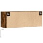 Mueble de TV de pared con luces LED roble ahumado 100x31x35 cm de , Muebles TV - Ref: Foro24-852366, Precio: 69,08 €, Descuen...