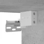 Wall-mounted bedside table with LED lights in concrete gray by , Nightstands - Ref: Foro24-3307981, Price: 40,14 €, Discount: %