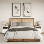 Wall-mounted bedside tables with LED lights, 2 units, white by , Nightstands - Ref: Foro24-3307976, Price: 81,11 €, Discount: %