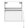 Wall-mounted bedside tables with LED lights, 2 units, white by , Nightstands - Ref: Foro24-3307976, Price: 80,01 €, Discount: %