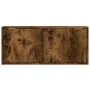 Mueble de TV de pared con luces LED roble ahumado 80x31x35 cm de , Muebles TV - Ref: Foro24-852261, Precio: 58,08 €, Descuent...