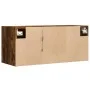 Wand-TV-Möbel mit LED-Lichtern in geräucherter Eiche 80x31x35 cm von , TV-Möbel - Ref: Foro24-852261, Preis: 58,08 €, Rabatt: %