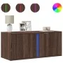 Wand-TV-Möbel mit LED-Lichtern, Eiche braun, 80x31x35 cm. von , TV-Möbel - Ref: Foro24-852263, Preis: 50,44 €, Rabatt: %