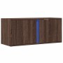 Wand-TV-Möbel mit LED-Lichtern, Eiche braun, 80x31x35 cm. von , TV-Möbel - Ref: Foro24-852263, Preis: 51,10 €, Rabatt: %