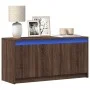 LED TV stand in brown oak engineered wood, 100x34x50 cm by , TV Furniture - Ref: Foro24-852214, Price: 76,97 €, Discount: %