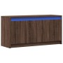 LED TV stand in brown oak engineered wood, 100x34x50 cm by , TV Furniture - Ref: Foro24-852214, Price: 77,97 €, Discount: %