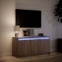 LED-TV-Möbel aus braunem Eichen-Ingenieurholz 100x34x50 cm. von , TV-Möbel - Ref: Foro24-852214, Preis: 77,97 €, Rabatt: %