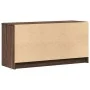 LED TV stand in brown oak engineered wood, 100x34x50 cm by , TV Furniture - Ref: Foro24-852214, Price: 76,97 €, Discount: %