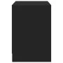 TV stand with LED lights, engineered wood, black, 100x34x50 cm by , TV Furniture - Ref: Foro24-852216, Price: 101,91 €, Disco...