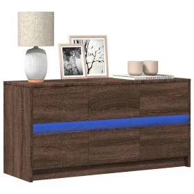 LED-TV-Möbel aus braunem Eichen-Ingenieurholz 100x34x50 cm. von , TV-Möbel - Ref: Foro24-852221, Preis: 105,26 €, Rabatt: %