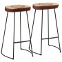 Hocher Tisch-Set und 3-teilige Hocker aus massivem Mangoholz und Metall. von , Möbelsets für Küchen und Esszimmer - Ref: Foro...