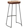 Hocher Tisch-Set und 3-teilige Hocker aus massivem Mangoholz und Metall. von , Möbelsets für Küchen und Esszimmer - Ref: Foro...