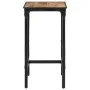 High table set and 3-piece solid mango wood and metal stools by , Furniture sets for kitchens and dining rooms - Ref: Foro24-...