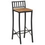 Hocher Tisch-Set und 3-teilige Hocker aus massivem Mangoholz und Metall. von , Möbelsets für Küchen und Esszimmer - Ref: Foro...