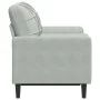 Sofá de 2 plazas con cojines terciopelo gris claro 120 cm de , Sofás - Ref: Foro24-3278209, Precio: 212,06 €, Descuento: %