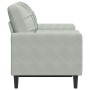 Zweiplätziges Sofa mit hellgrauen Samtkissen, 120 cm. von , Sofas - Ref: Foro24-3278209, Preis: 197,87 €, Rabatt: %