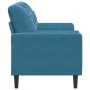 Zweiplätziges Sofa mit blauen Samtkissen, 140 cm. von , Sofas - Ref: Foro24-3278228, Preis: 293,06 €, Rabatt: %