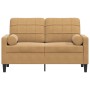 2-seater sofa with brown velvet cushions, 120 cm by , Sofas - Ref: Foro24-3278216, Price: 253,94 €, Discount: %