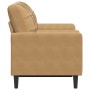 2-seater sofa with brown velvet cushions, 120 cm by , Sofas - Ref: Foro24-3278216, Price: 253,94 €, Discount: %