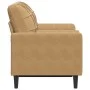 Sofá de 2 plazas con cojines terciopelo marrón 120 cm de , Sofás - Ref: Foro24-3278216, Precio: 249,26 €, Descuento: %