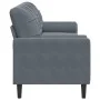 3-seater sofa with dark gray velvet cushions, 210 cm by , Sofas - Ref: Foro24-3278240, Price: 287,07 €, Discount: %