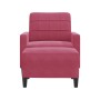 Armchair with red velvet stool 60 cm by , Sofas - Ref: Foro24-3278261, Price: 203,92 €, Discount: %