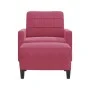 Armchair with red velvet stool 60 cm by , Sofas - Ref: Foro24-3278261, Price: 196,67 €, Discount: %