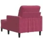 Armchair with red velvet stool 60 cm by , Sofas - Ref: Foro24-3278261, Price: 196,67 €, Discount: %